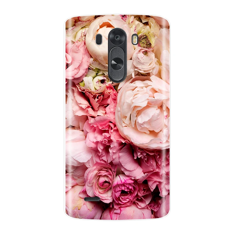 Чехол для телефона для LG G3, Мягкий Силиконовый ТПУ чехол с милым котом и цветами для LG G3 D850 D851 D855, чехол