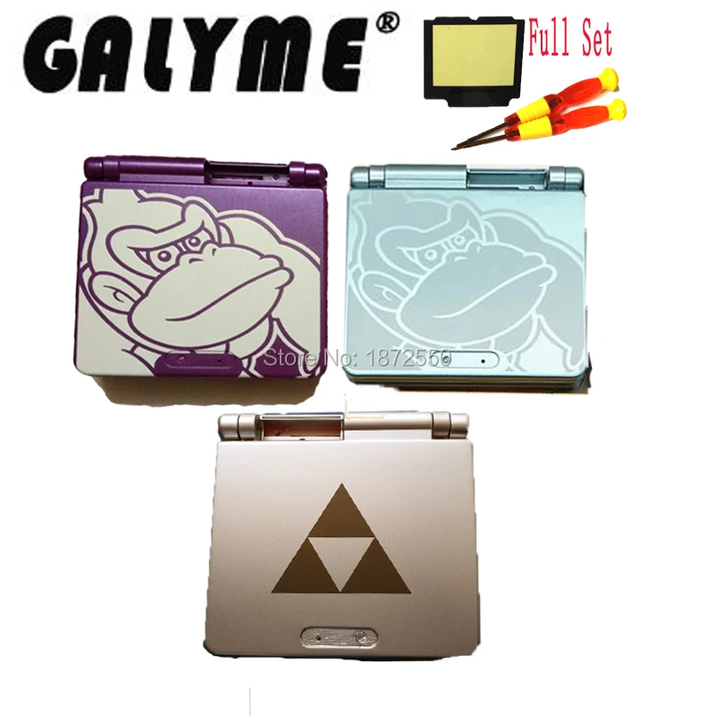 Новое поступление kingkong мультфильм Shll 3 цвета для GameboyAdvance SP GBO DMG ремонт игровой