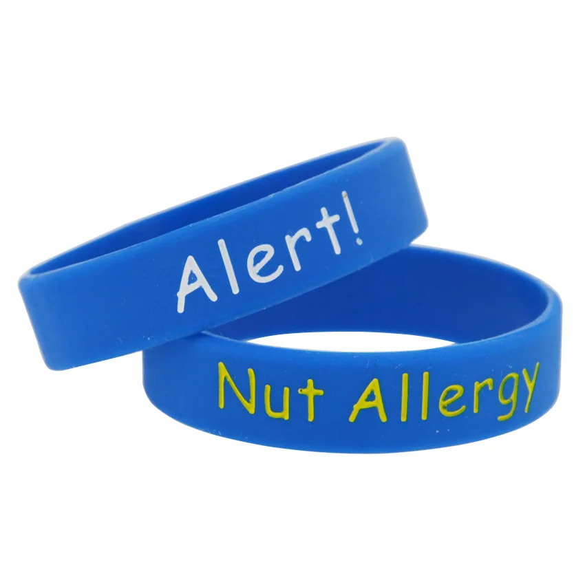 1 шт. гипоаллергенный силиконовый браслет 5 цветов|allergy wristband|allergy alert braceletnut allergy