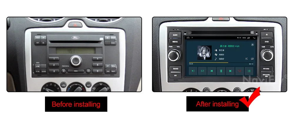 Android 9,0 Автомобильный мультимедийный DVD плеер для Ford Focus Kuga транзит с WI-FI BT gps навигации радио TDA7851 3g