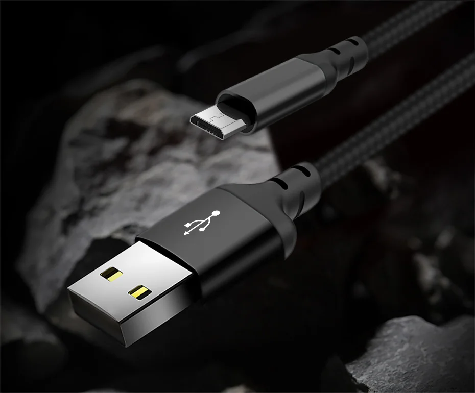 НОСО Micro USB кабель 2 м 1 м 5V2A быстро Зарядное устройство USB кабель для samsung Xiaomi huawei Mobile телефон кабели для Android