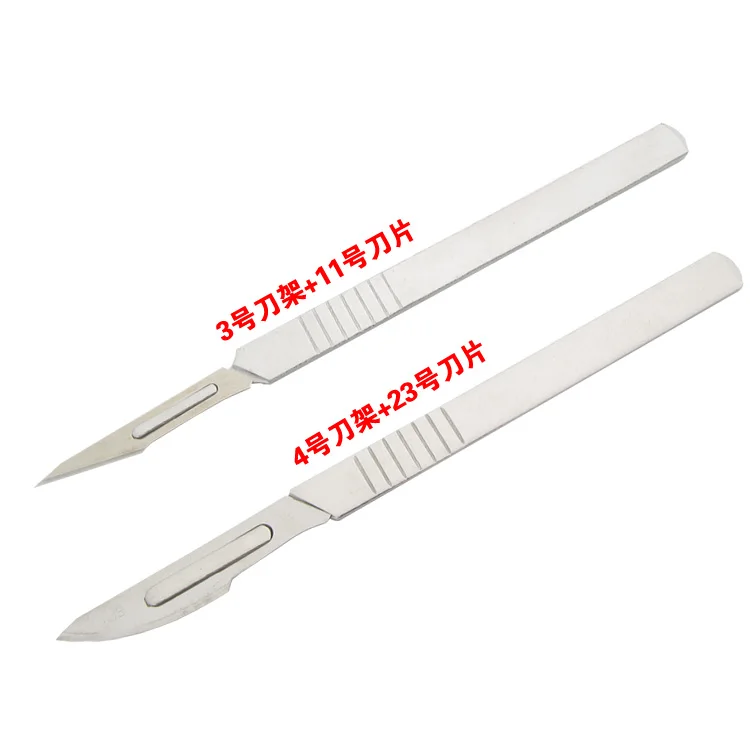 Углеродистая сталь нержавеющая стальной скальпель лезвие 11 #23 и нож hilt 3 #4|Ножи| |