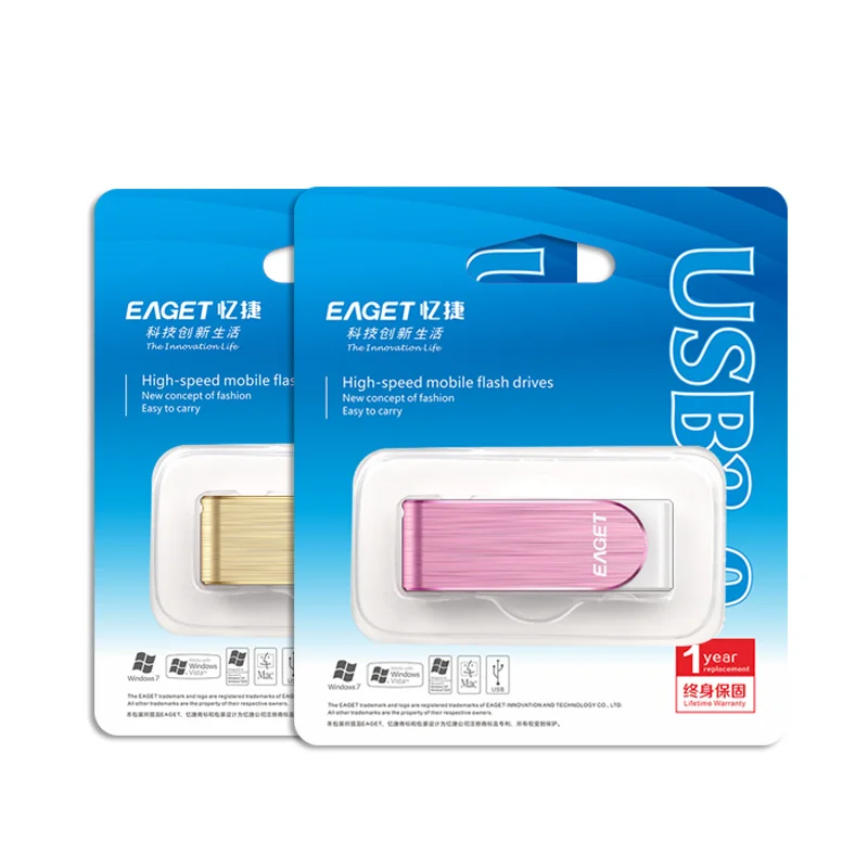 EAGET F50 Usb флеш-накопитель 32 ГБ 16 металлическая ручка привода 64 USB stick