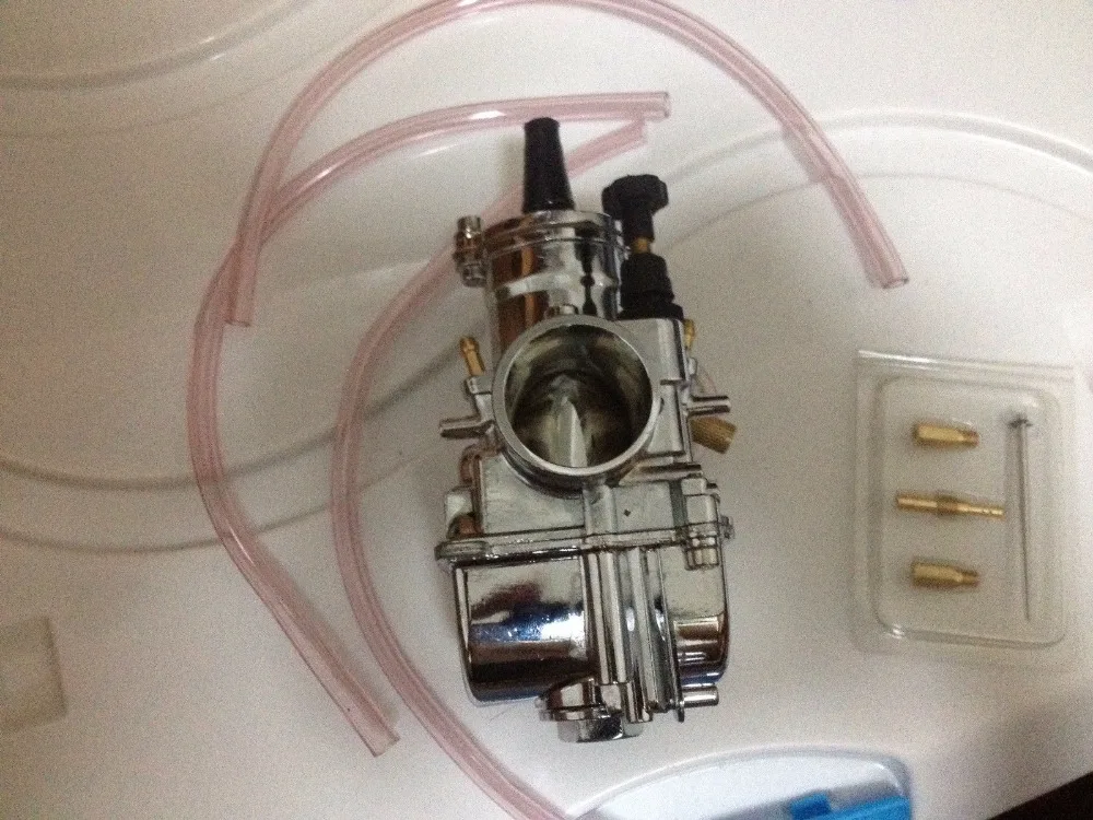 free shipping carburetor 30mm for PWK racing flat side the OEM replace keihin OKO carb chrome | Автомобили и мотоциклы