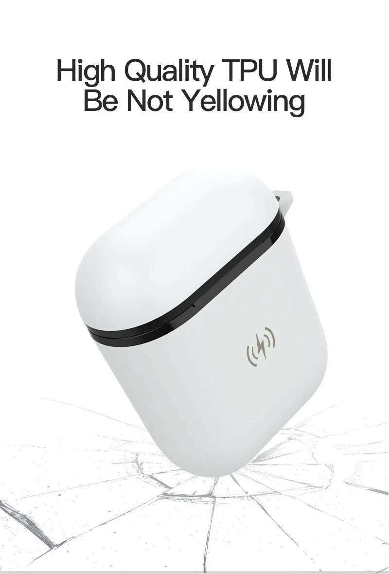 Phoneyesong для Airpods чехол Qi Беспроводное зарядное устройство Apple airpods Беспроводные