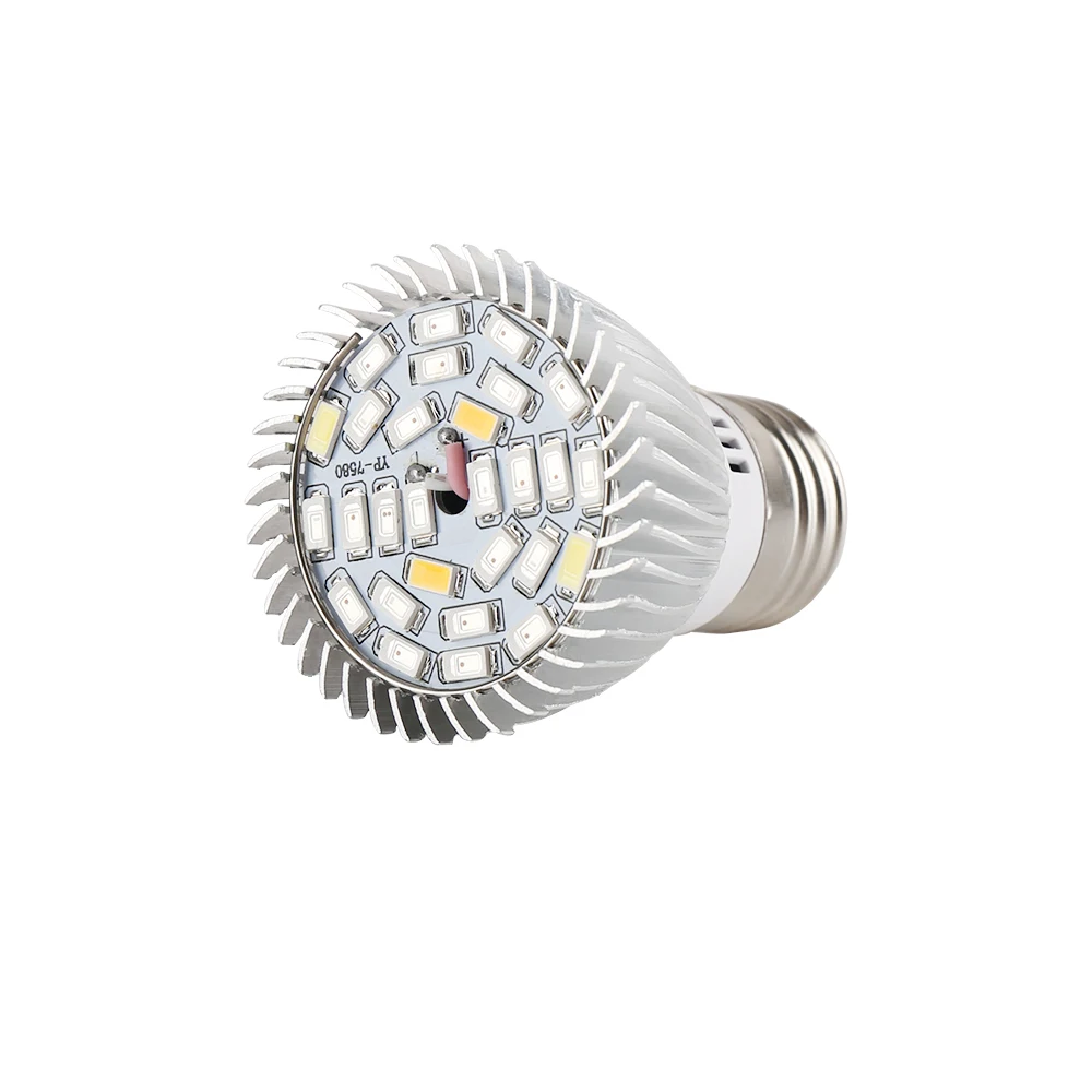 4 шт./лот 28 Вт полный спектр LED Grow Lights E27 Lamp для растений овощей Гидропоника система