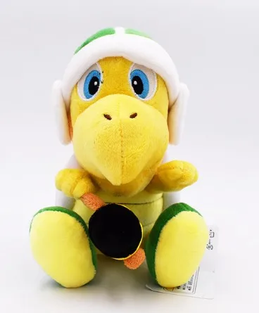 Troopa With Hammer Супер Братья Марио плюшевый Йоши Koopa Troopa с молотком Бумеранг Wario Waluigi Гумба гриб старый человек Toadette горячие игрушки детские - Цвет: Troopa With Hammer