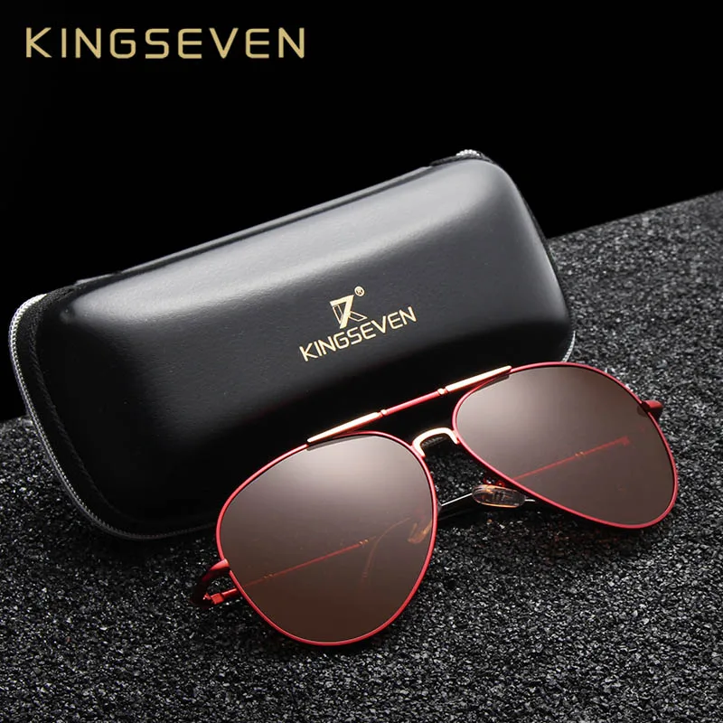 KINGSEVEN поляризованные солнцезащитные очки унисекс Поляризованные алюминиевые