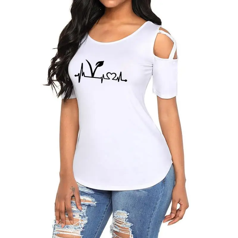 Женская футболка 2021 новая веганская Мода принт еды фруктов не друзей топы