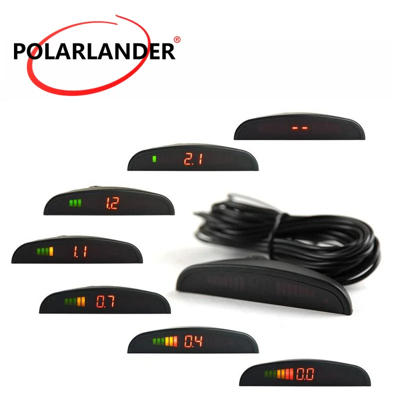 

12V Auto Car Reverse Assistance Backup Radar accessory LED Display For Car Parking Sensor Kit Monitor System Detector 2018 New