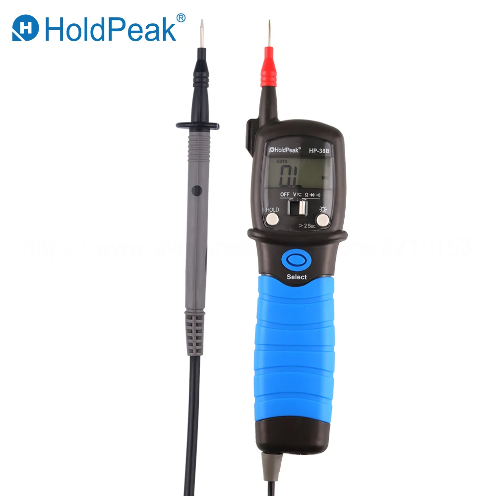 HoldPeak ЖК-Ручка Тип Цифровой мультиметр DC/AC 2000/6000 отсчетов измеритель напряжения