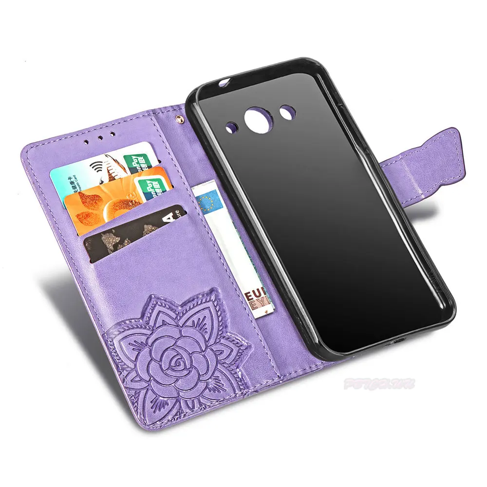 Флип чехол цветок бабочка для huawei Y3 2017 CRO L22 U00 телефон кожаный III Y 32017 CRO-L22 CRO-U00 из