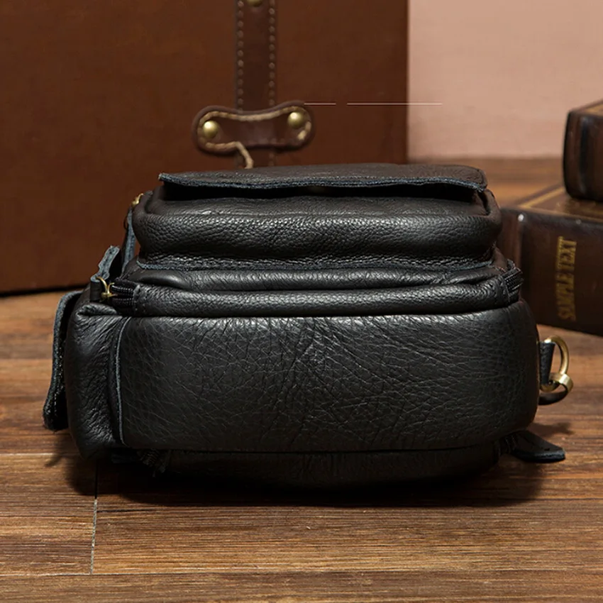 WESTAL сумка мужская через плечо из натуральной кожи маленькие сумки винтаж поясная