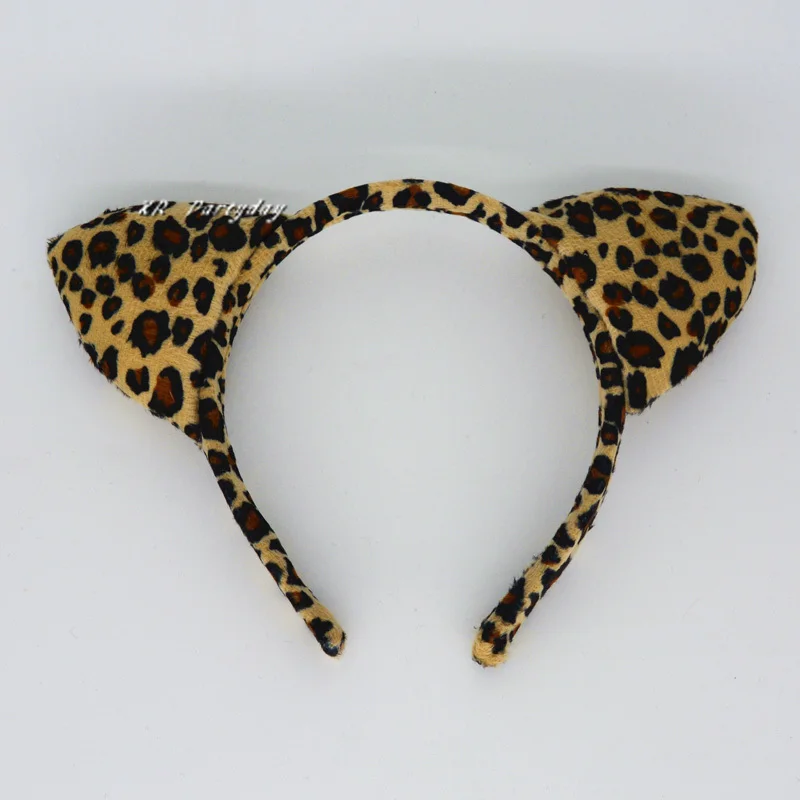 1 PC Sexy Leopard Plush Headband Cute Cat Ear Hair For Women Girls Headwear Easter Party home decor birthday|Сувениры для