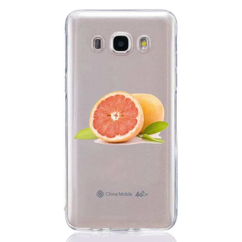 Для Samsung Galaxy A3 A5 2016 2017 A300 A320F A510 A520F TPU цветной мягкий чехол с оранжевым рисунком