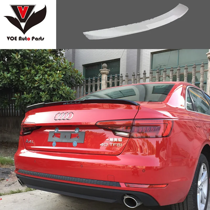 A4 ABS Материал заднее крыло спойлер для Audi седан 4 дверь 2017 2018 2019|rear wing spoiler|wing spoilerrear