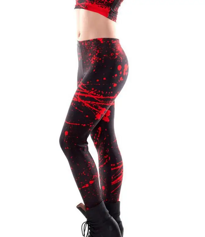 Горячая новинка модные облегающие новые женские пикантные брюки с рисунком