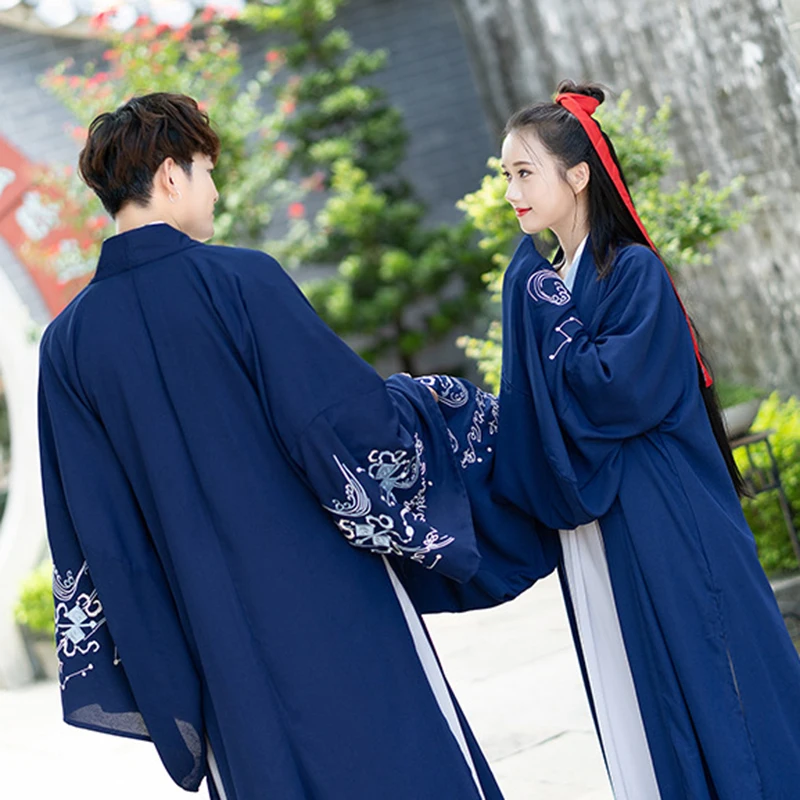Hanfu мужской Китайский народный танец костюм для женщины ханьфу косплей древние