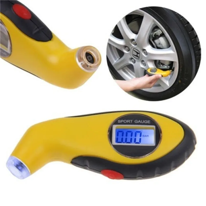 Dropship LCD Digital Auto Car Motorcycle Air Pressure Tire Tyre Gauge Tester Tool #0719 | Автомобили и мотоциклы