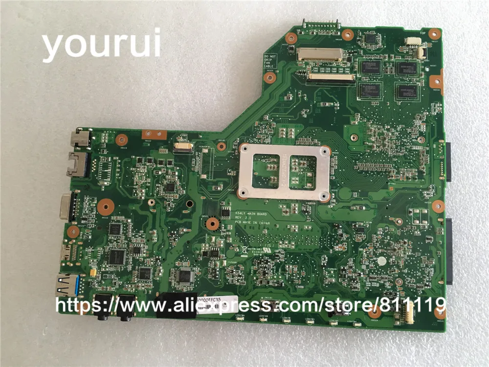Оригинальная материнская плата yourui для ASUS K54LY USB3.0 1 ГБ HM65 216 0809000 X54HR K54HR X54H x54hy