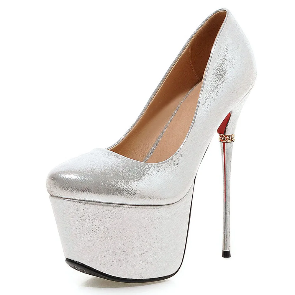 Женские пикантные туфли-лодочки на платформе и высоком каблуке-шпильке женская