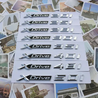 5X Новый ABS хромированный автомобиль XDrive логотип эмблема отделка наклейка X Drive 20i