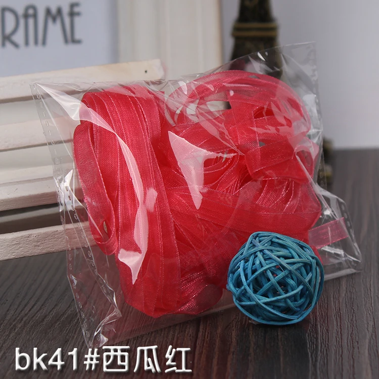 Высокое качество 6 мм лента из органзы для одежды швейная ткань подарочная