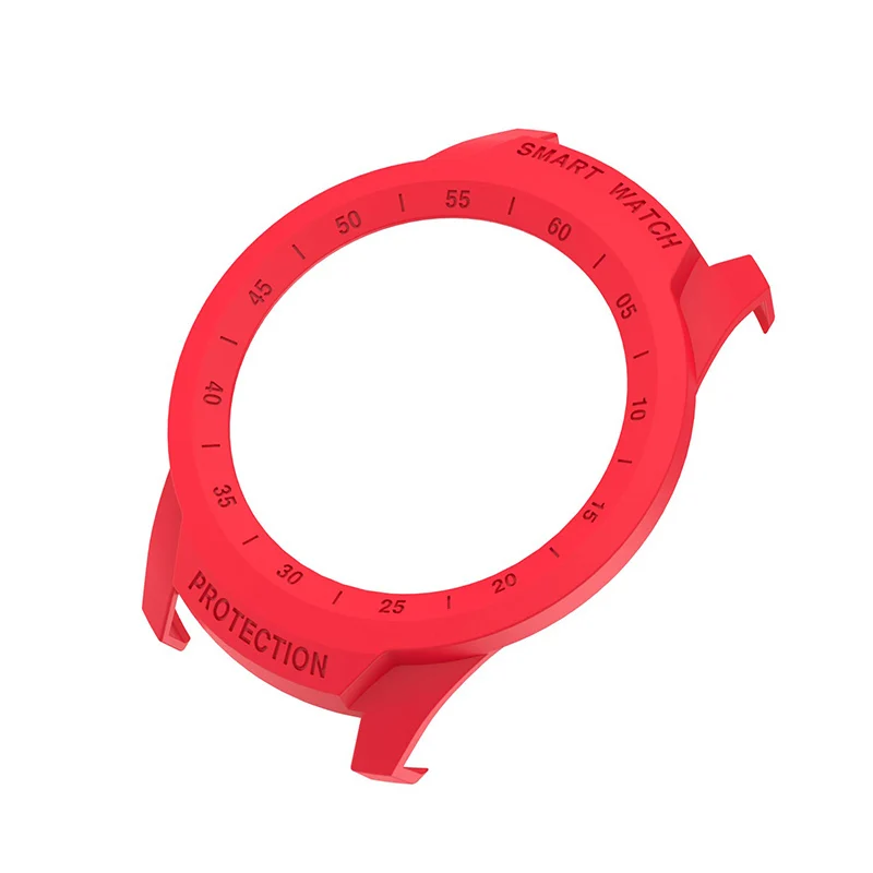 Red only cover Для Ticwatch Pro Смарт-часы против царапин бампер чехол SIKAI жесткий пластиковый защитный чехол ультра-светильник многоцветный - Цвет: Red only cover