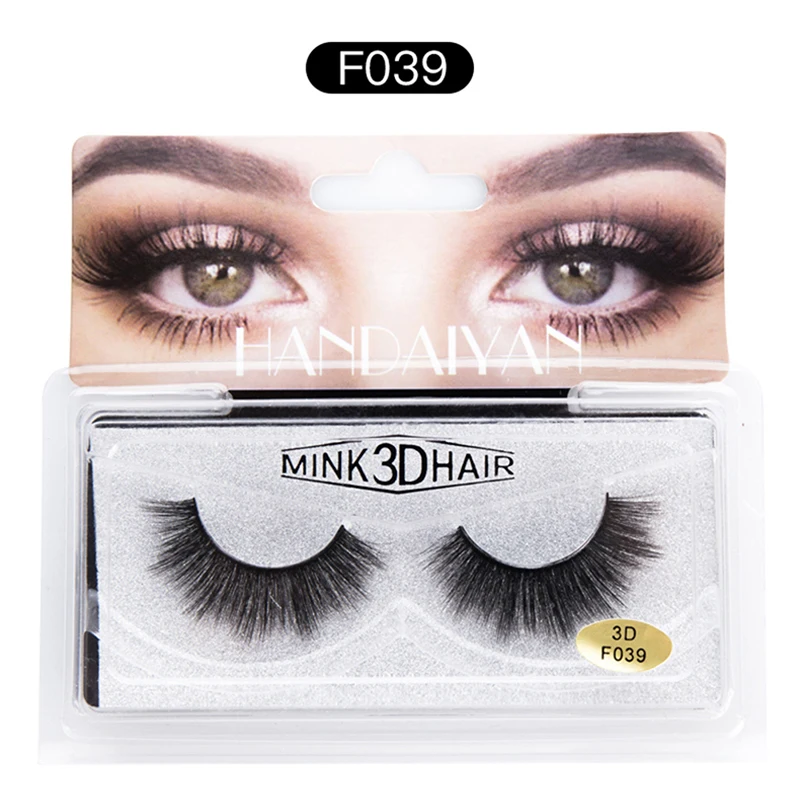 1 пара Новый 3d норки ресницы расширение ресниц норковые для beauty natural Накладные