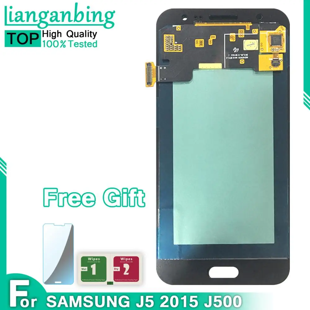 Копия OLED Super AMOLED LCD J5 2015 J500 J500F J500FN J500H дисплей 100% протестированный сенсорный экран
