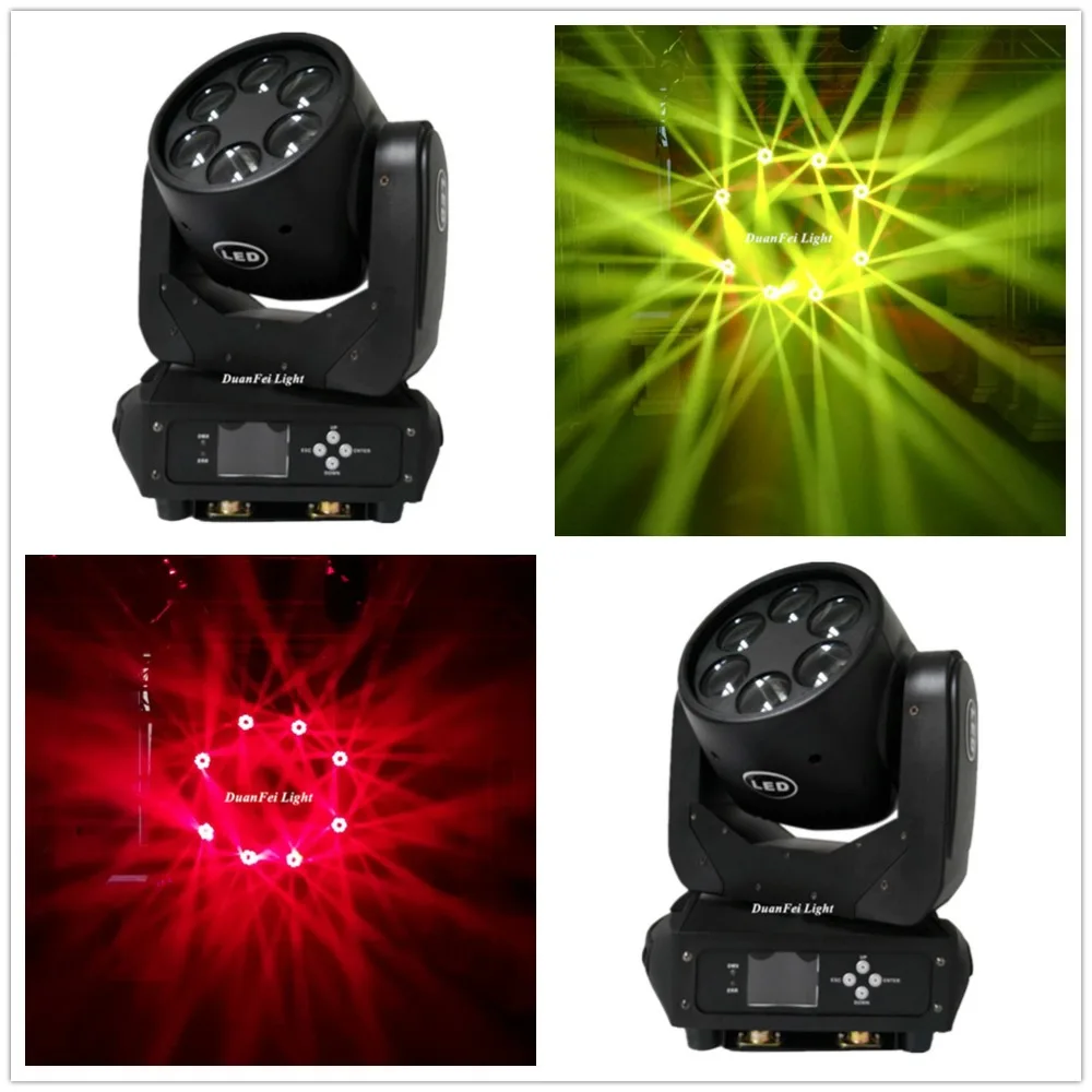 10 шт. led moving head light super beam 6x25 Вт lyre dmx lights china|Эффект освещения сцены| |