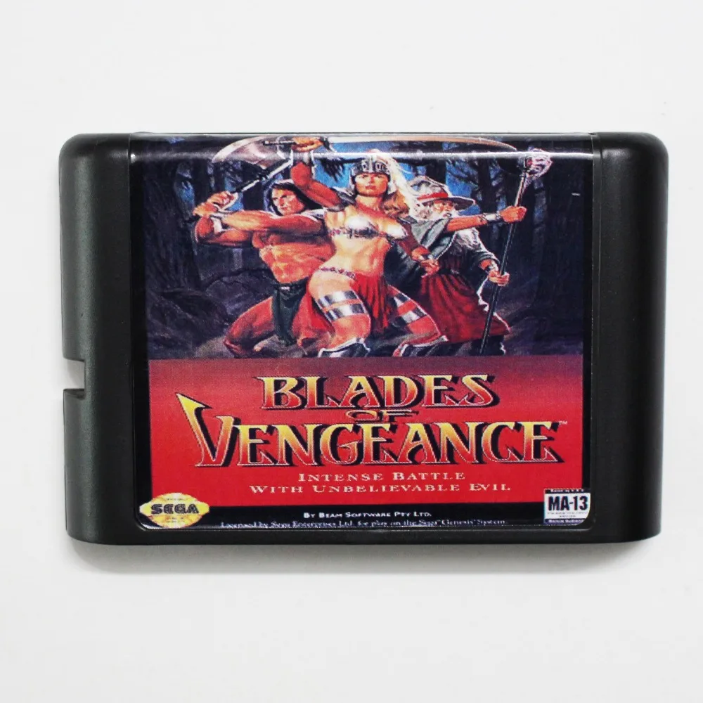 Лезвия мести 16 бит MD карточная игра для Sega игры Mega Drive Genesis|mega drive card|sega cardsega genesis card |