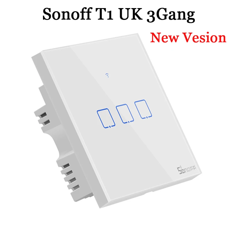 Настенный сенсорный выключатель света Sonoff T1 Великобритания 3C смарт с Wi Fi и