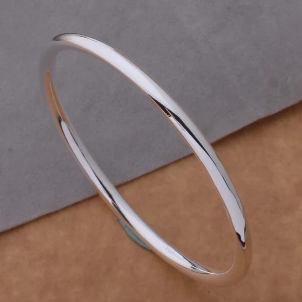 AB055 Hot Sale High Quality Silver Color Fine Jewelry Wholesale Fashion Bangles Circle The Bracelet | Украшения и аксессуары