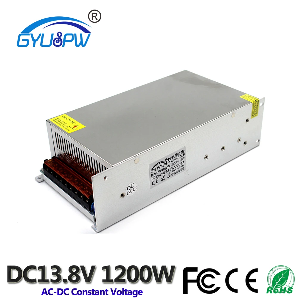 DC13.8V источник питания 200W 240W 250W 300W 400W 500W 600W 720W 800W 1000W 1200W AC DC 13 8 V для Led светильник CCTV