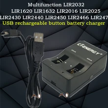 Intelligent multi-coin lithium battery universal charger LIR2016, LIR2025, LIR2032, LIR2450, LIR2477 4.2V DC40MA