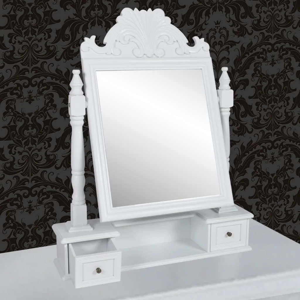 VidaXL тщеславия макияж Таблица с качелями зеркало MDF|vanity makeup tables|makeup vanity tabletable with