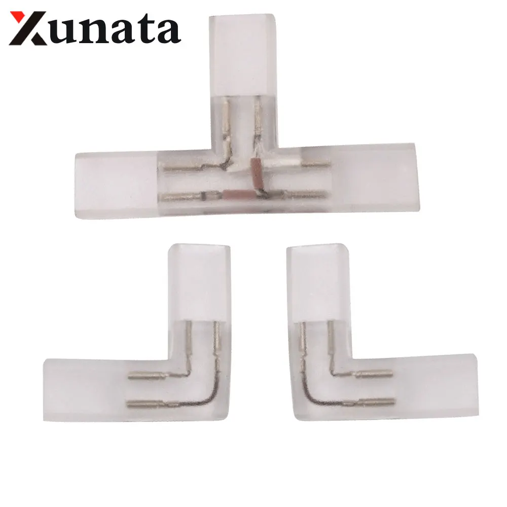 

XUNATA Угловой разъем для светодиодной ленты 7 мм 220В/110В