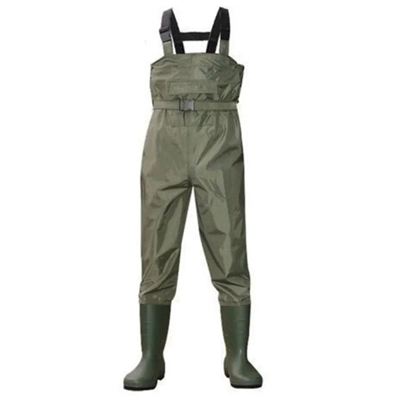 

Eu38-47 Outdoor Waterproof Fishing Wading PVC Pants Breathable Boots Camo 3-layer Men Women Waders Farming Overalls Trousers