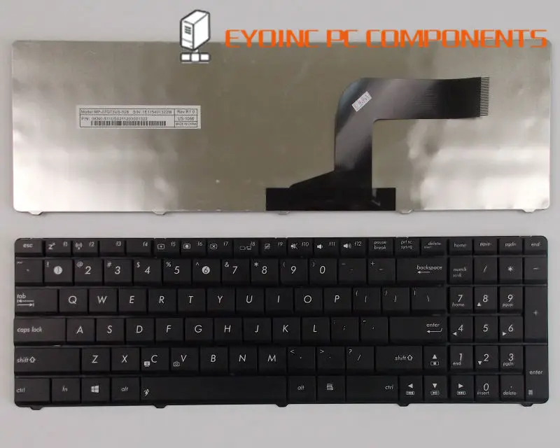 Laptop Keyboard For ASUS N53J N53JN N53JF N53JL N53JQ N53SV N53SN N53NB N53SM US Version Black Free Shipping | Компьютеры и офис