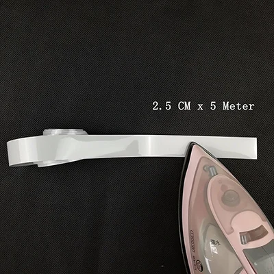 25mmwidth x 5meters Легко DIY 1,0/1,5/2,0/2,5 см передачи тепла светоотражающая лента Материал для утюга для нашивки на одежду, сумок, обуви, высокая visibile - Цвет: 25mmwidth x 5meters