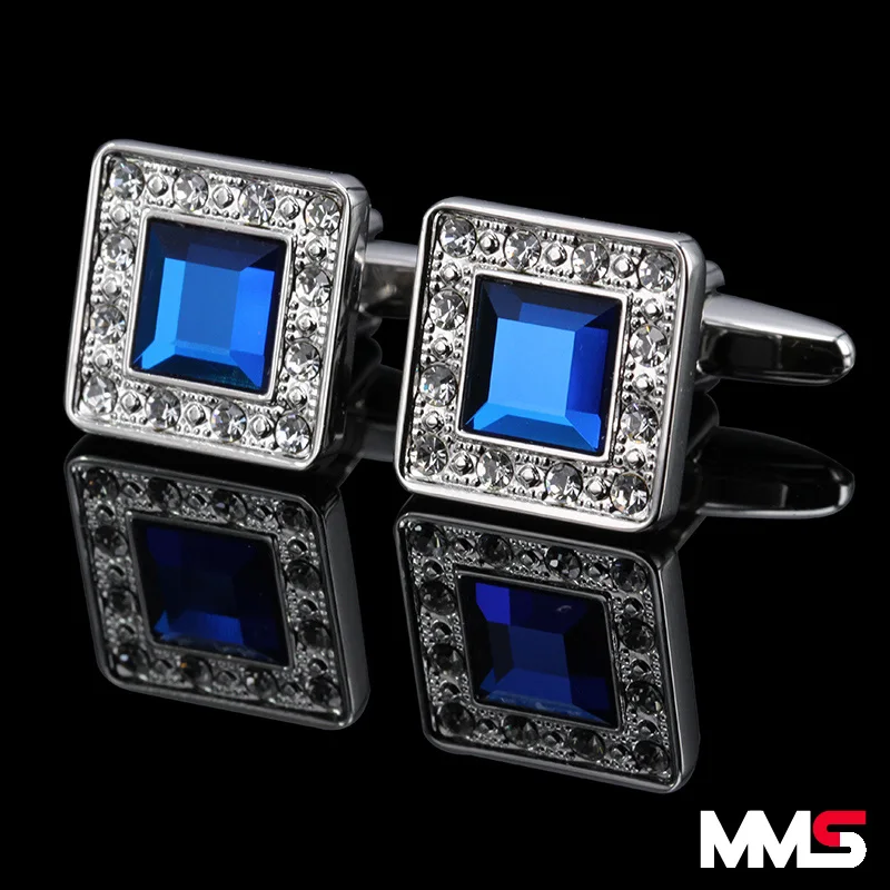 2016 продвижение настоящие мужские хрустальные запонки французские для рубашек из