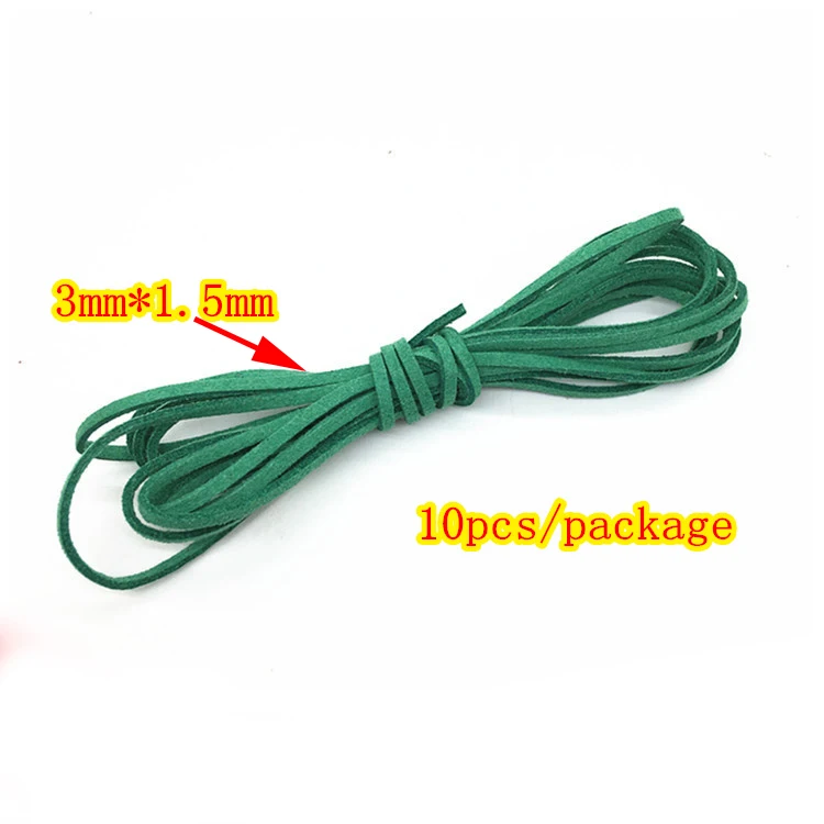 10Yards/lot 3mm Flat Faux Suede Korean Velvet Leather Cord Multi-Color string Rope DIY Handmade Jewelry Making Finding | Украшения и