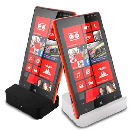 Micro USB зарядное устройство док станция Подставка для Nokia Lumia 520 625 630 635 730 830 925 930 +