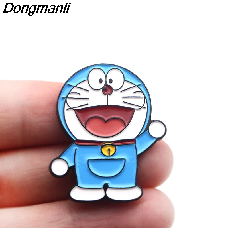 P3784 Dongmanli мультфильм аниме смешной Кот металлические эмалевые броши и булавки