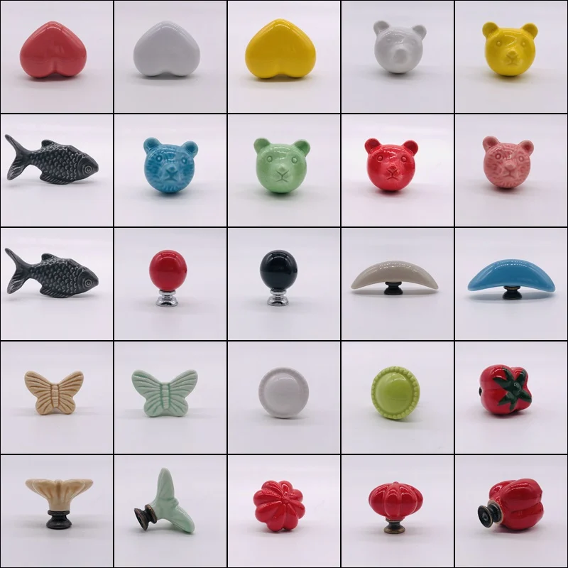 С изображением мультипликационных персонажей для детей дверные ручки с милыми