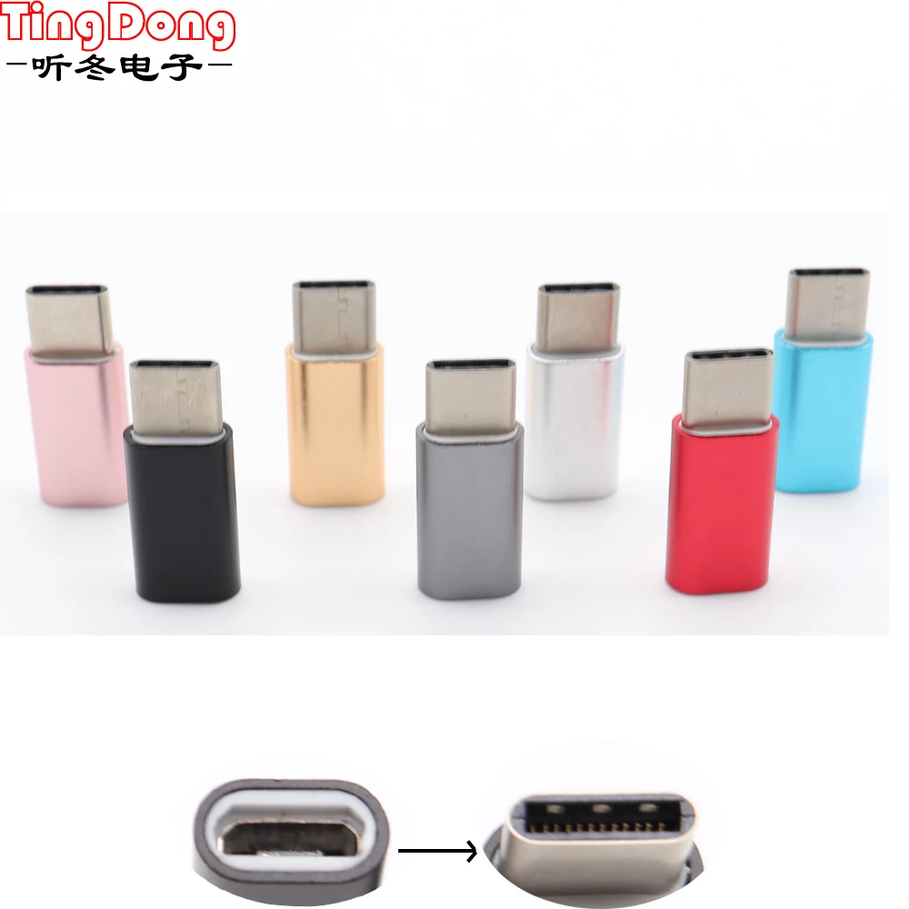 

USB-C Type-C to Micro USB Data Charging Adapter For Samsung Galaxy S8 High Speed Certified Cell Phone Accessories