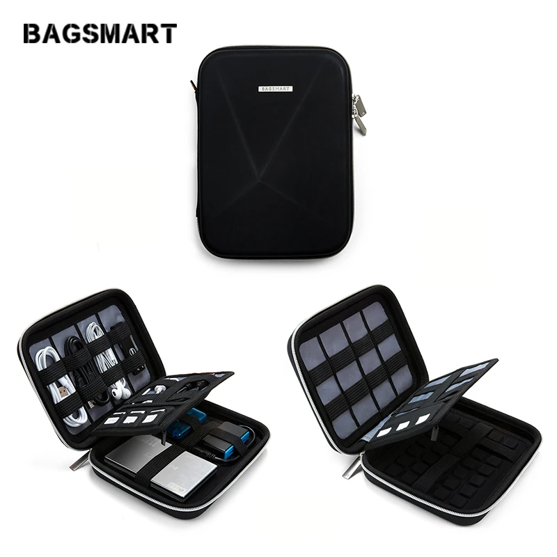 BAGSMART Новый чехол для жесткого диска противоударный Внешний DVD привод сумка