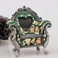 miniature chair jewelry trinket box bejeweled royal chair pill box chair shaped collectible jewelry box ring organizer