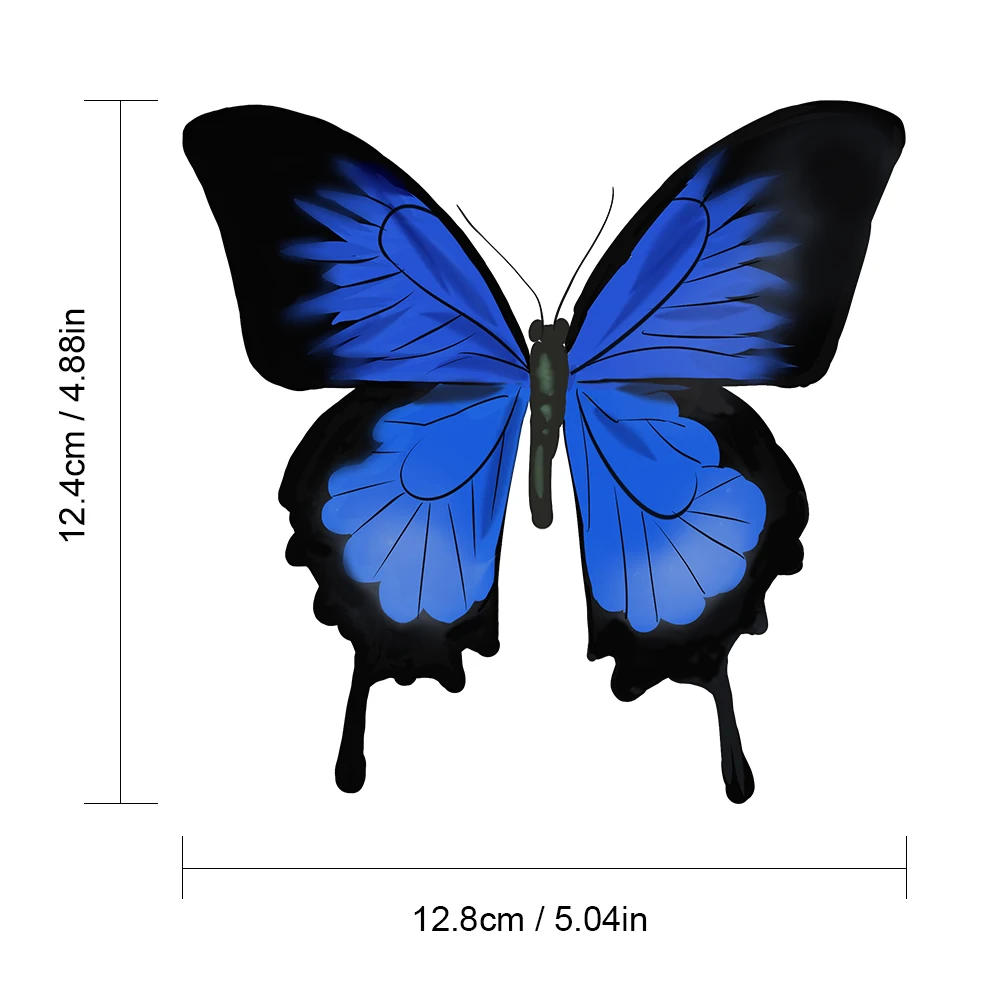 Стильные новые съемные и многоразовые наклейки для автомобиля синие красивые с